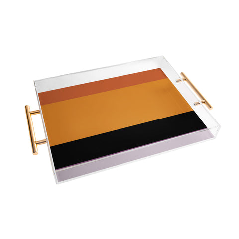 Colour Poems Contemporary Color Block IX Acrylic Tray