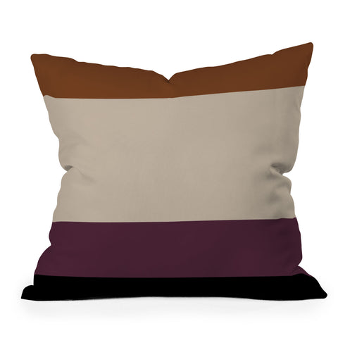 Colour Poems Contemporary Color Block VIII Outdoor Throw Pillow