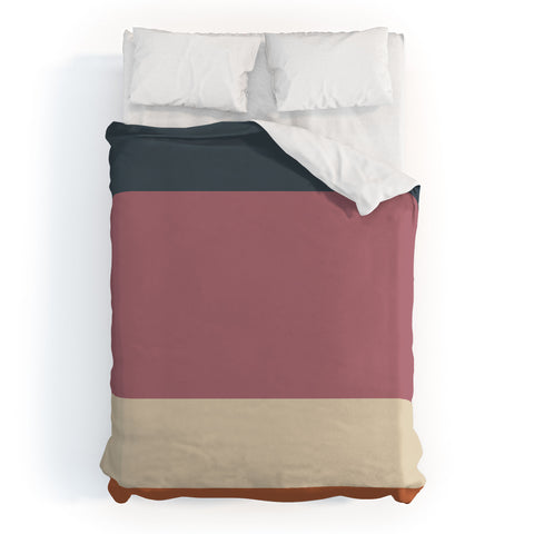 Colour Poems Contemporary Color Block XII Duvet Cover