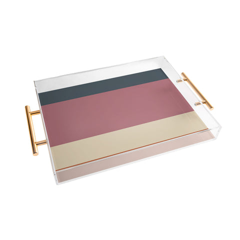 Colour Poems Contemporary Color Block XII Acrylic Tray