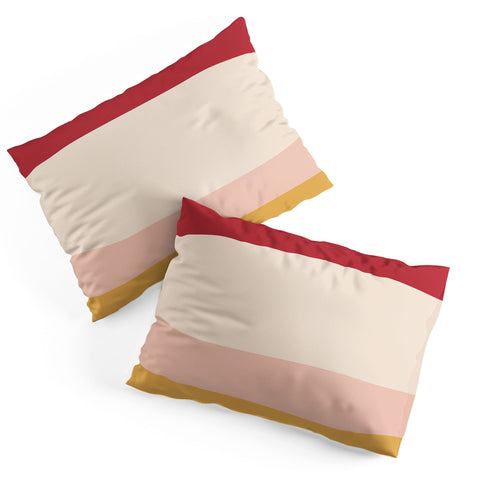 Colour Poems Contemporary Color Block XRhange Pillow Shams