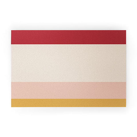 Colour Poems Contemporary Color Block XRhange Welcome Mat