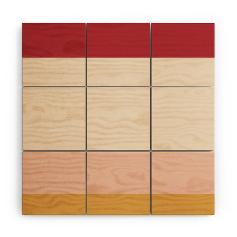 Colour Poems Contemporary Color Block XRhange Wood Wall Mural