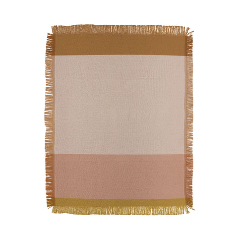 Colour Poems Contemporary Color Block XRhange Throw Blanket