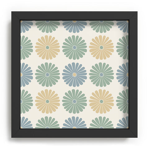 Colour Poems Daisy Pattern Multicolor I Recessed Framing Square