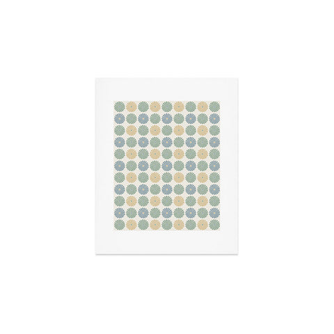 Colour Poems Daisy Pattern Multicolor I Art Print