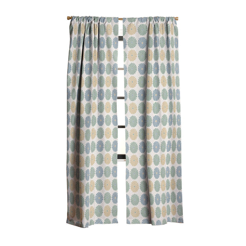 Colour Poems Daisy Pattern Multicolor I Blackout Window Curtain