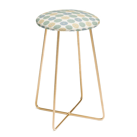 Colour Poems Daisy Pattern Multicolor I Counter Stool