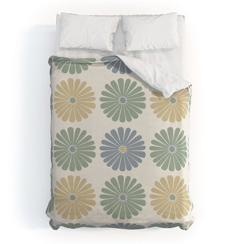 Colour Poems Daisy Pattern Multicolor I Duvet Cover