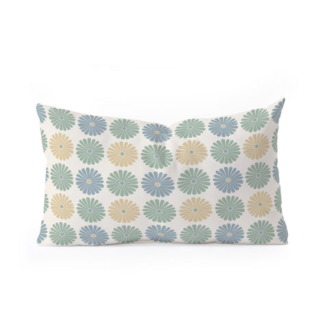 Colour Poems Daisy Pattern Multicolor I Oblong Throw Pillow
