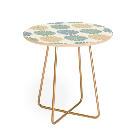 Colour Poems Daisy Pattern Multicolor I Round Side Table