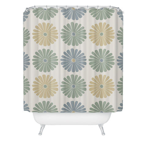 Colour Poems Daisy Pattern Multicolor I Shower Curtain