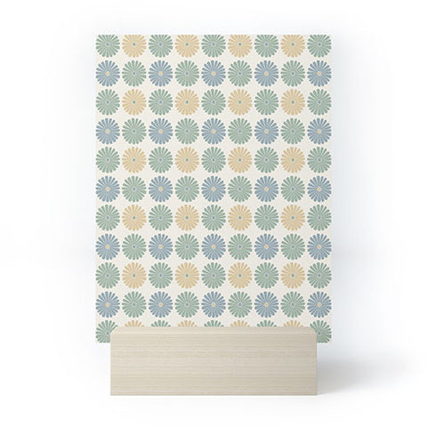 Colour Poems Daisy Pattern Multicolor I Mini Art Print