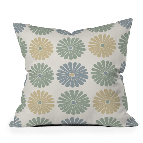 Colour Poems Daisy Pattern Multicolor I Throw Pillow
