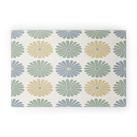 Colour Poems Daisy Pattern Multicolor I Welcome Mat