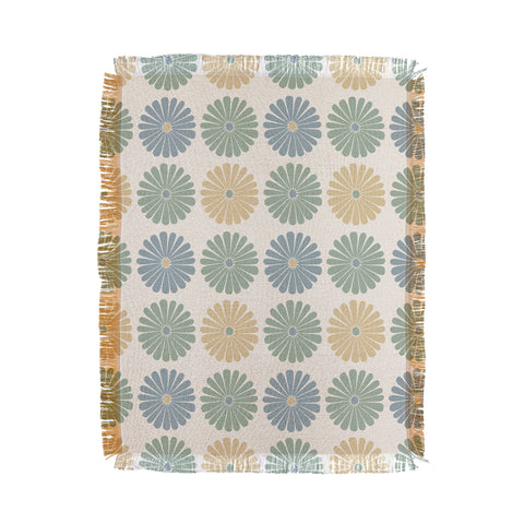 Colour Poems Daisy Pattern Multicolor I Throw Blanket