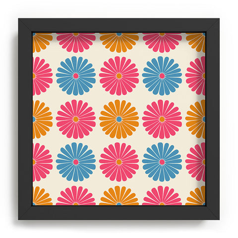 Colour Poems Daisy Pattern Multicolor II Recessed Framing Square