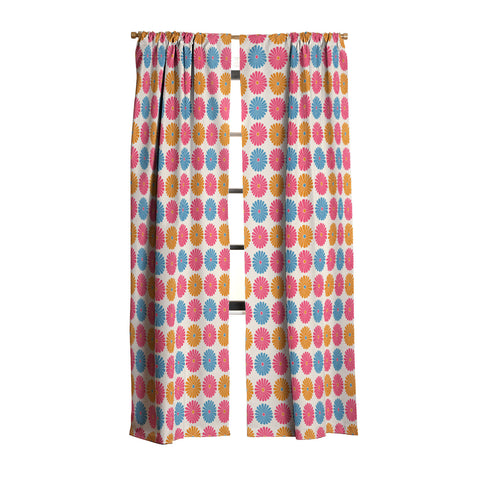 Colour Poems Daisy Pattern Multicolor II Blackout Window Curtain