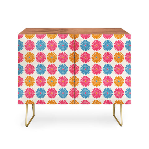 Colour Poems Daisy Pattern Multicolor II Credenza