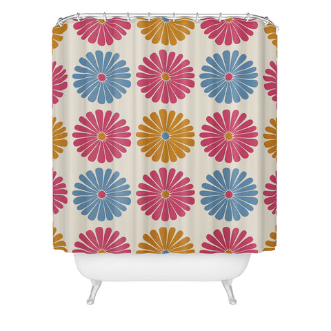 Colour Poems Daisy Pattern Multicolor II Shower Curtain