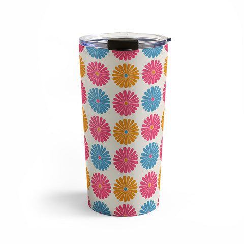 Colour Poems Daisy Pattern Multicolor II Travel Mug