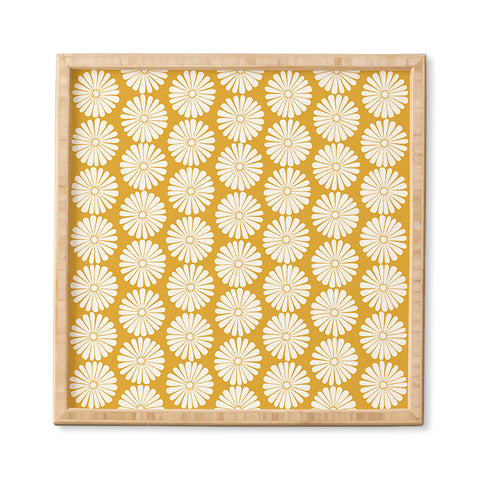 Colour Poems Daisy Pattern XXIV Yellow Framed Wall Art