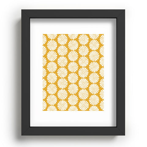 Colour Poems Daisy Pattern XXIV Yellow Recessed Framing Rectangle