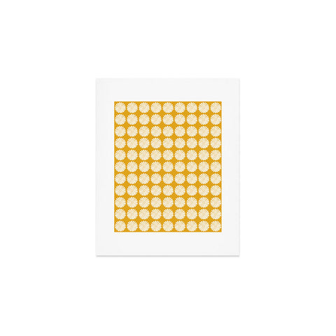 Colour Poems Daisy Pattern XXIV Yellow Art Print