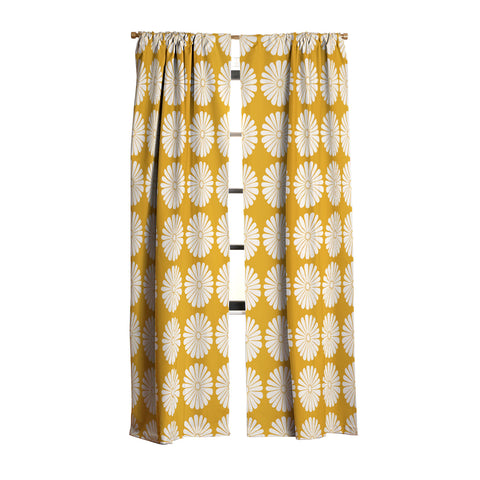 Colour Poems Daisy Pattern XXIV Yellow Blackout Non Repeat