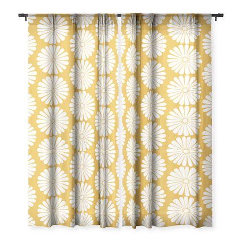 Colour Poems Daisy Pattern XXIV Yellow Sheer Non Repeat