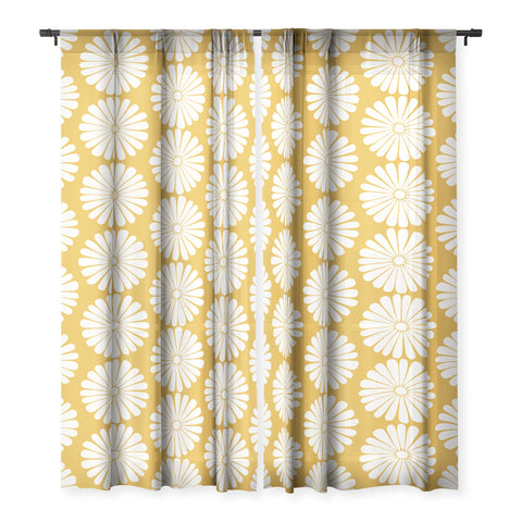 Colour Poems Daisy Pattern XXIV Yellow Sheer Non Repeat