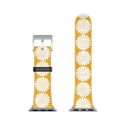 Colour Poems Daisy Pattern XXIV Yellow Apple Watch Band