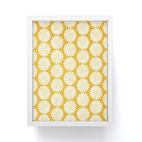 Colour Poems Daisy Pattern XXIV Yellow Framed Mini Art Print