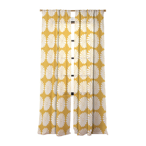 Colour Poems Daisy Pattern XXIV Yellow Sheer Non Repeat
