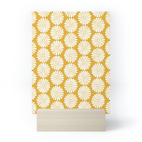 Colour Poems Daisy Pattern XXIV Yellow Mini Art Print