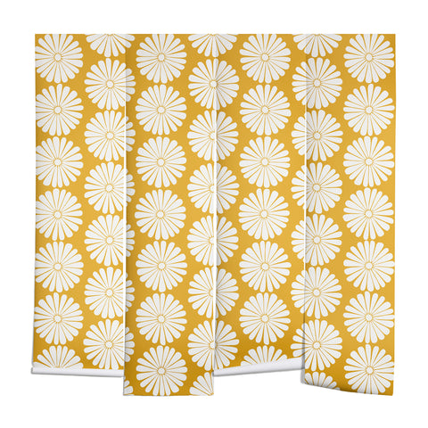 Colour Poems Daisy Pattern XXIV Yellow Wall Mural
