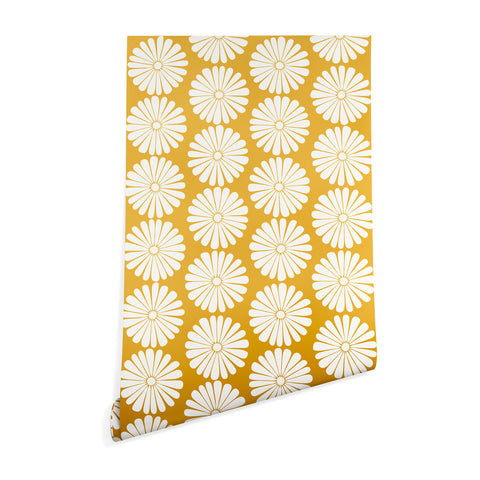 Colour Poems Daisy Pattern XXIV Yellow Wallpaper