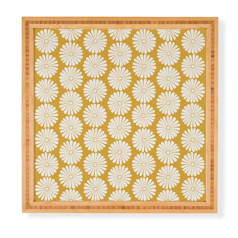 Colour Poems Daisy Pattern XXIV Yellow Framed Wall Art
