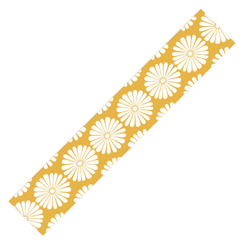 Colour Poems Daisy Pattern XXIV Yellow Table Runner