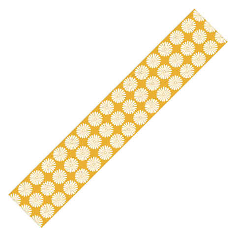 Colour Poems Daisy Pattern XXIV Yellow Table Runner