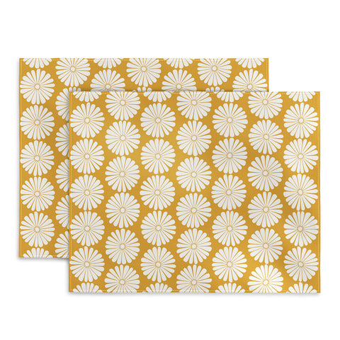 Colour Poems Daisy Pattern XXIV Yellow Placemat