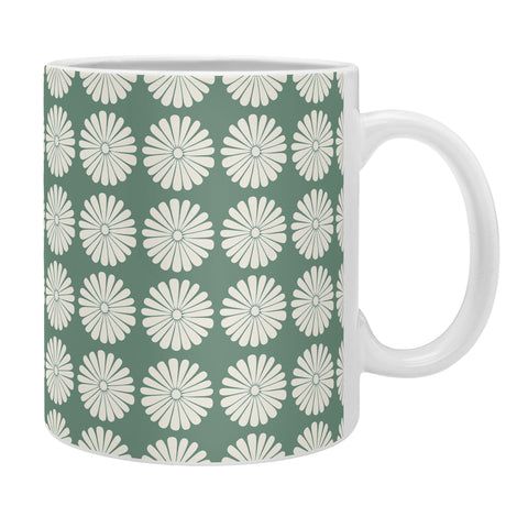 Colour Poems Daisy Pattern XXXIV Green Coffee Mug