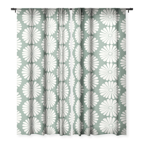 Colour Poems Daisy Pattern XXXIV Green Sheer Non Repeat