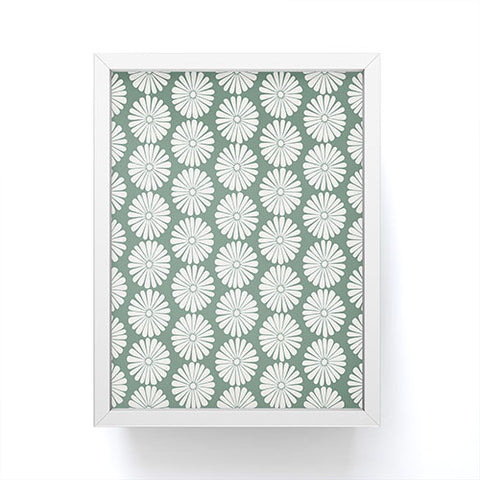 Colour Poems Daisy Pattern XXXIV Green Framed Mini Art Print