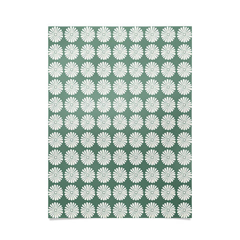 Colour Poems Daisy Pattern XXXIV Green Poster