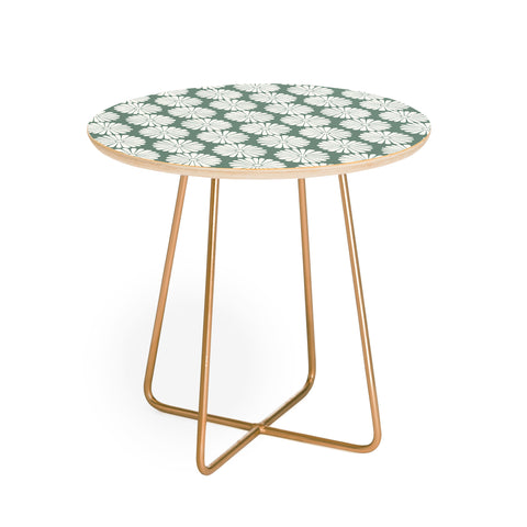 Colour Poems Daisy Pattern XXXIV Green Round Side Table