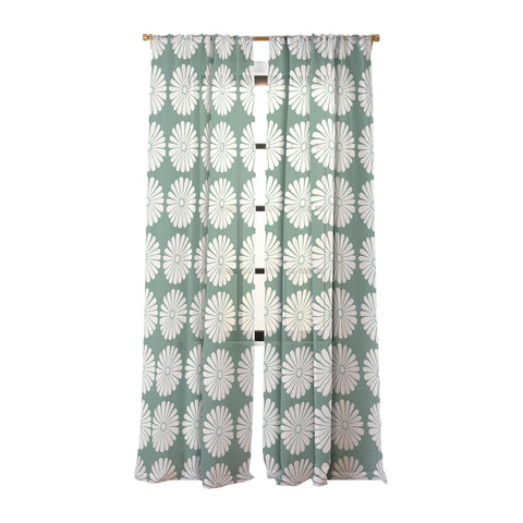 Colour Poems Daisy Pattern XXXIV Green Sheer Non Repeat