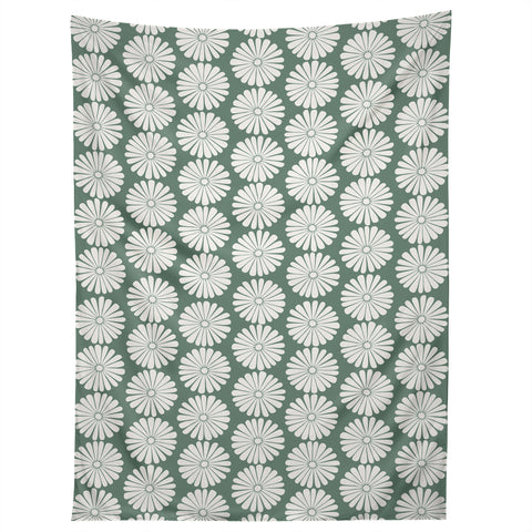 Colour Poems Daisy Pattern XXXIV Green Tapestry