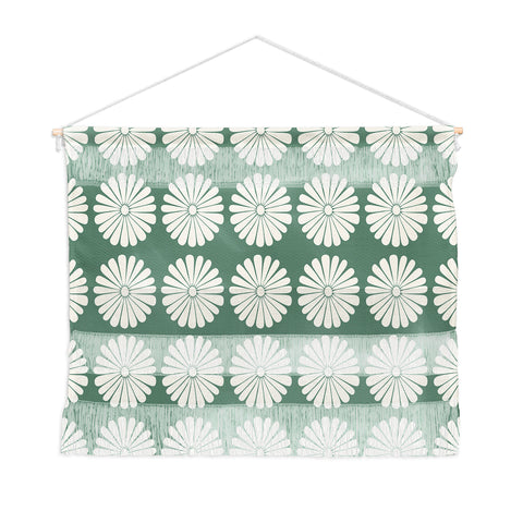 Colour Poems Daisy Pattern XXXIV Green Wall Hanging Landscape