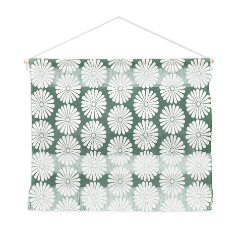 Colour Poems Daisy Pattern XXXIV Green Wall Hanging Landscape